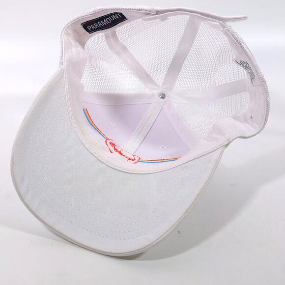 WALLY'S Trucker Hat Ball Cap Adult Adjustable Strapback White Mesh Back Logo - Picture 4 of 4